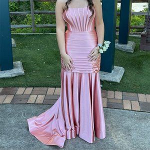 Rose Gold Sherri Hill Style #55355